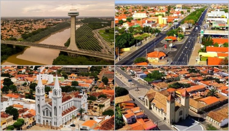 Na foto, imagens das cidades de Teresina, Parnaíba, Picos e Piripiri.